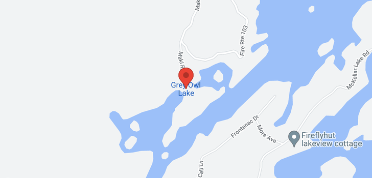 map of GREY OWL Lake